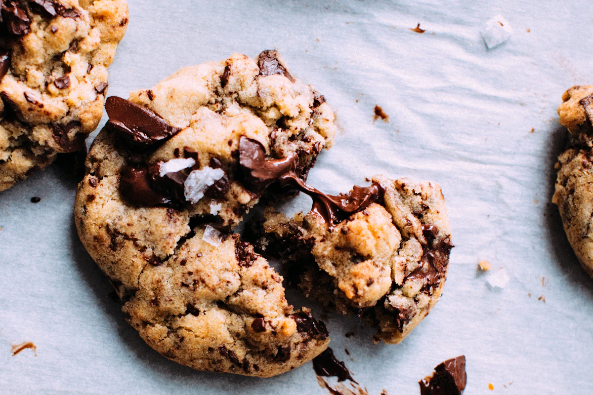 Bolachas com pepitas de chocolate